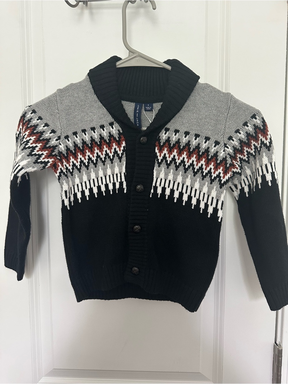 Janie and Jack JJ Fair Isle Cardigan - Picture 2 of 4